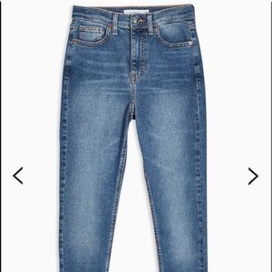 TOPSHOP MID BLUE WASH JAMIE JEANS